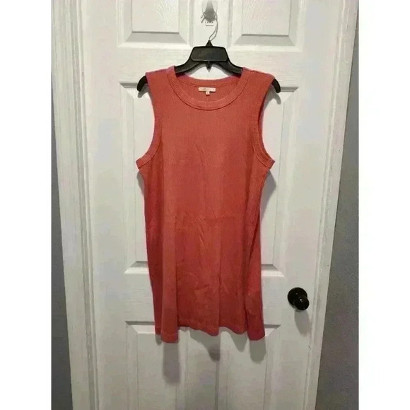 Z Supply Carolina Rib Mini Dress Mineral Red Sleeveless Tank Size XLARGE $79 - Picture 13 of 13